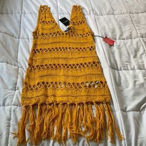 Knitted dress cover-up